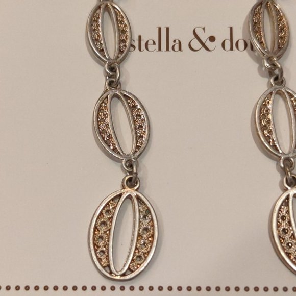 Stella and Dot Kimberly Drop earrings Silver - Picture 2 of 4